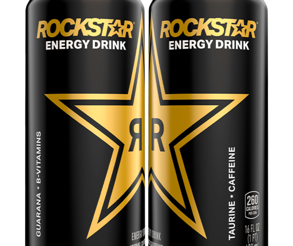 Vitamin-Enriched Energy Drinks : Rockstar energy drink