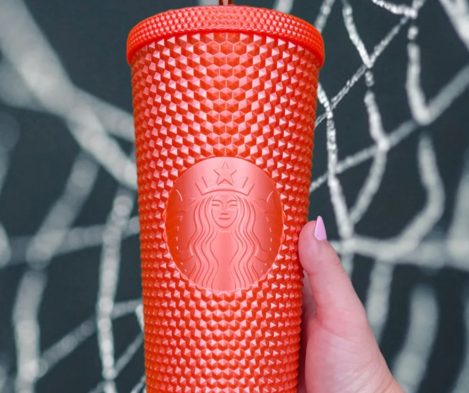 Orange Starbucks Cup: Sipping Sunshine from an Orange Starbucks Cup