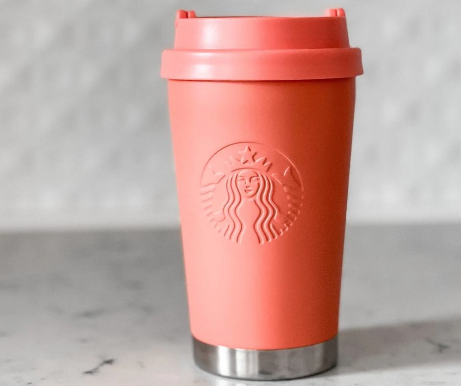 Orange Starbucks Cup: Sipping Sunshine from an Orange Starbucks Cup