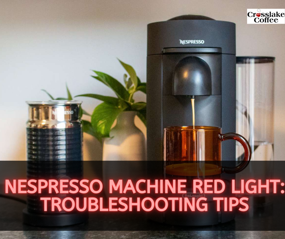 Nespresso machine red top light