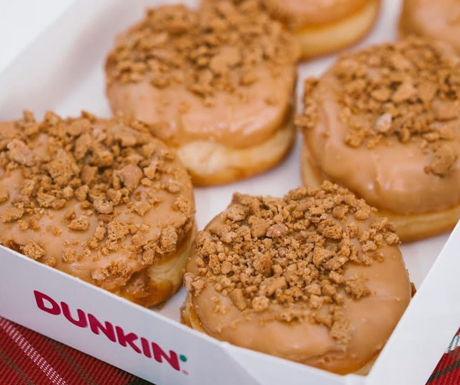 Indulging in Cookie Butter Donut Dunkin Crosslake Coffee