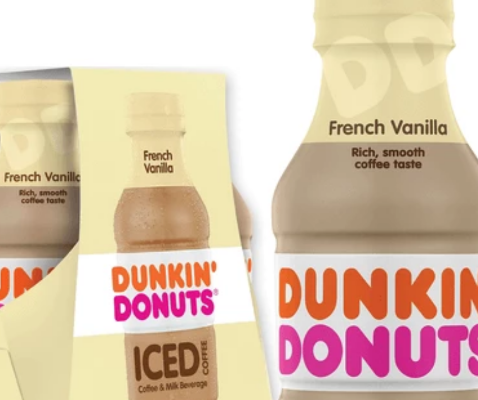 French vanilla iced coffee Dunkin