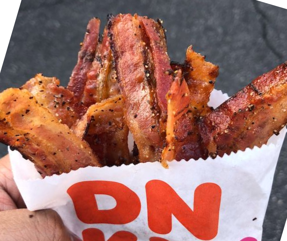 dunkin donuts snackin bacon