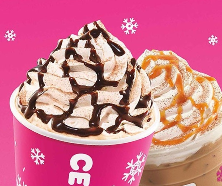 dunkin donuts latte menu