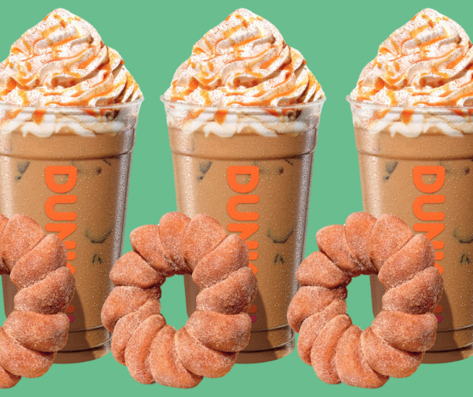 dunkin donuts latte menu