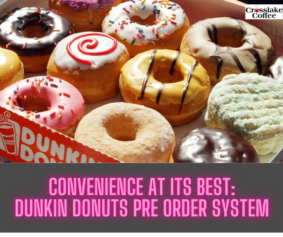 dunkin donuts pre order