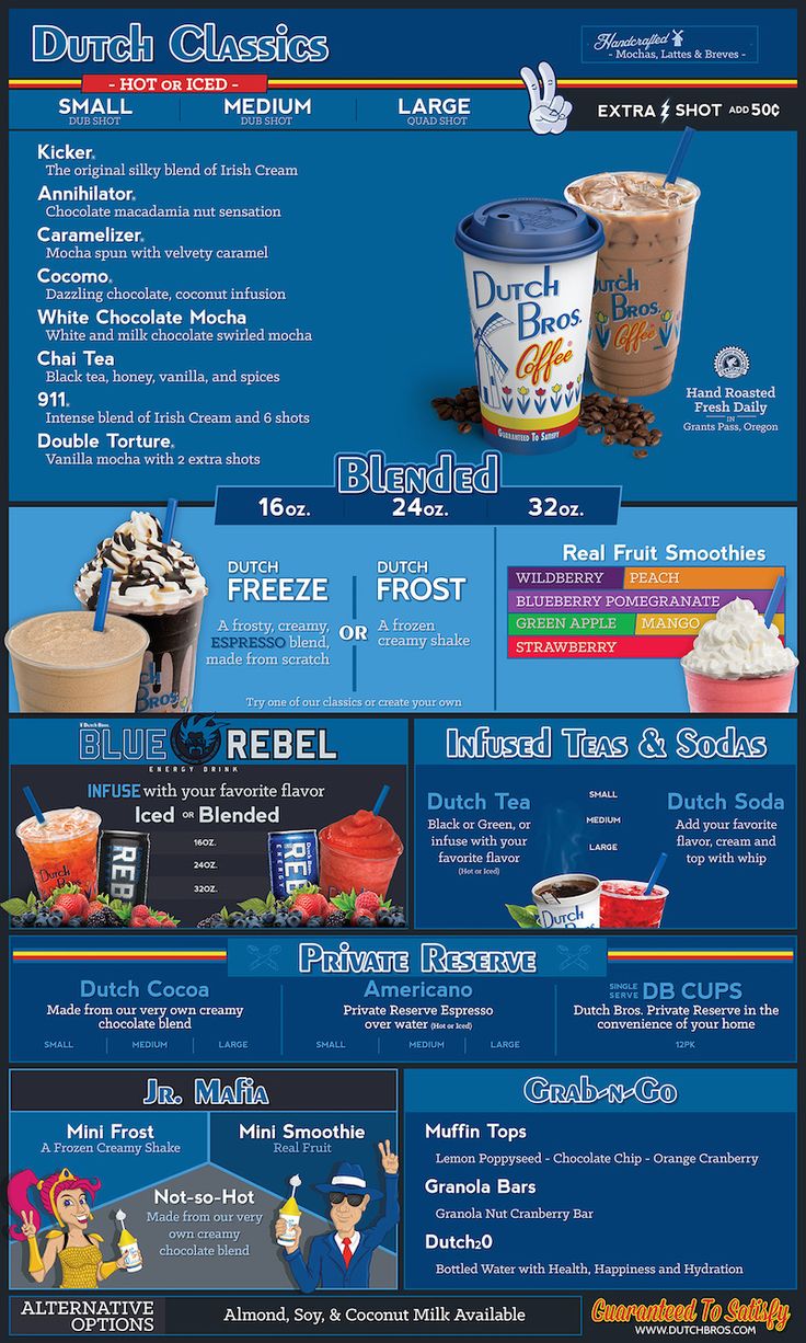 Dutch Bros Coffee Menu: A Guide to Flavorful Frappes and More